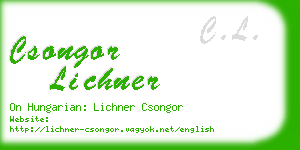 csongor lichner business card